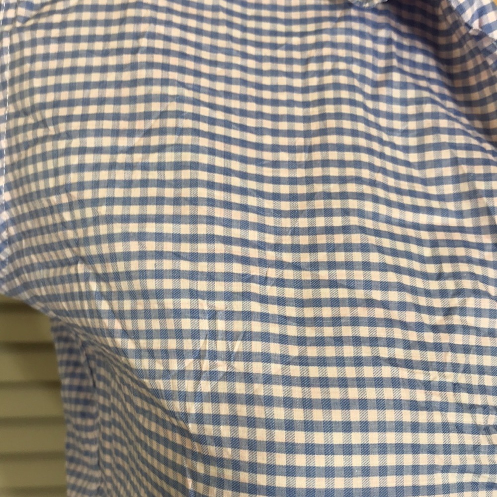 Frank & Eileen Barry Checkered Button-Down Purple… - image 5